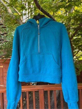 lululemon athletica Teal Half-Zip Hoodie